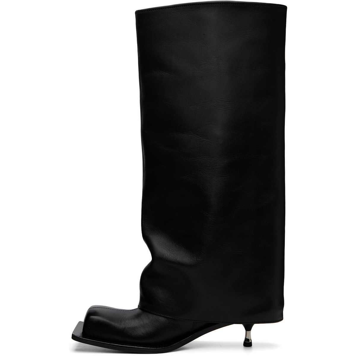 FIDAN NOVRUZOVA Black Iman Kitten Heel Tall Boots