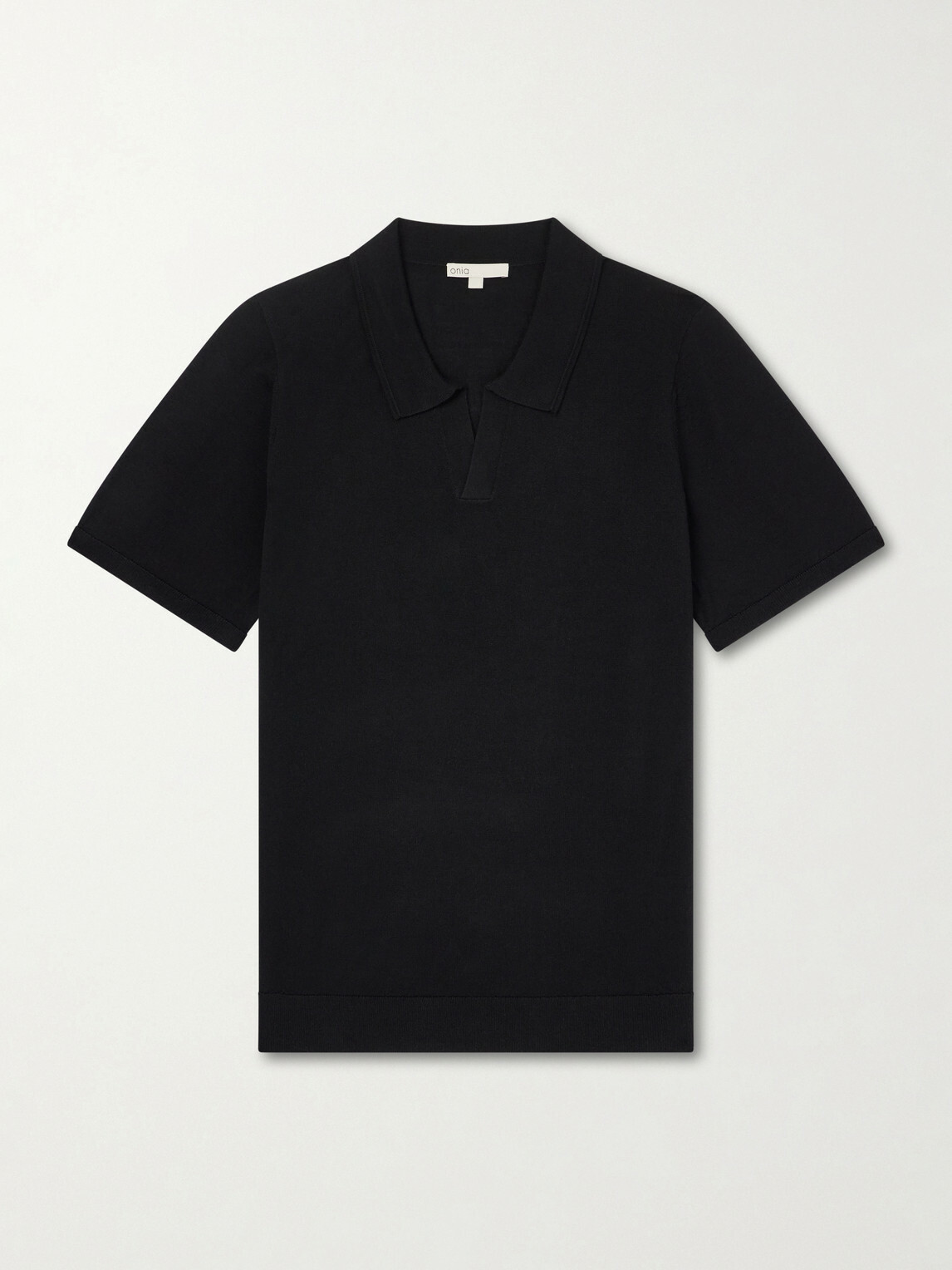 Onia - Merino Wool Polo Shirt - Black