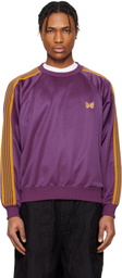 NEEDLES Purple Track Crew Neck Sweatshirt