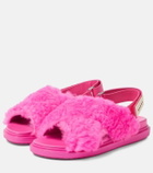 Marni Fussbett shearling sandals