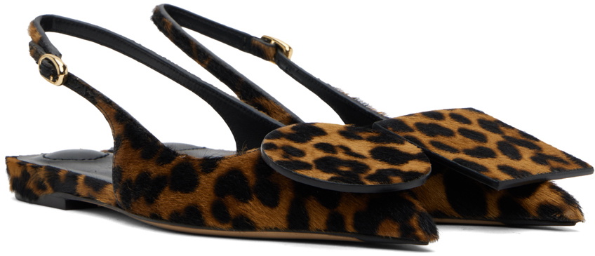 JACQUEMUS Brown & Black Les Sculptures 'Les slingbacks Duelo plates' Flats