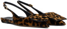 JACQUEMUS Brown & Black Les Sculptures 'Les slingbacks Duelo plates' Flats
