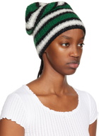 ERL Green Striped Beanie
