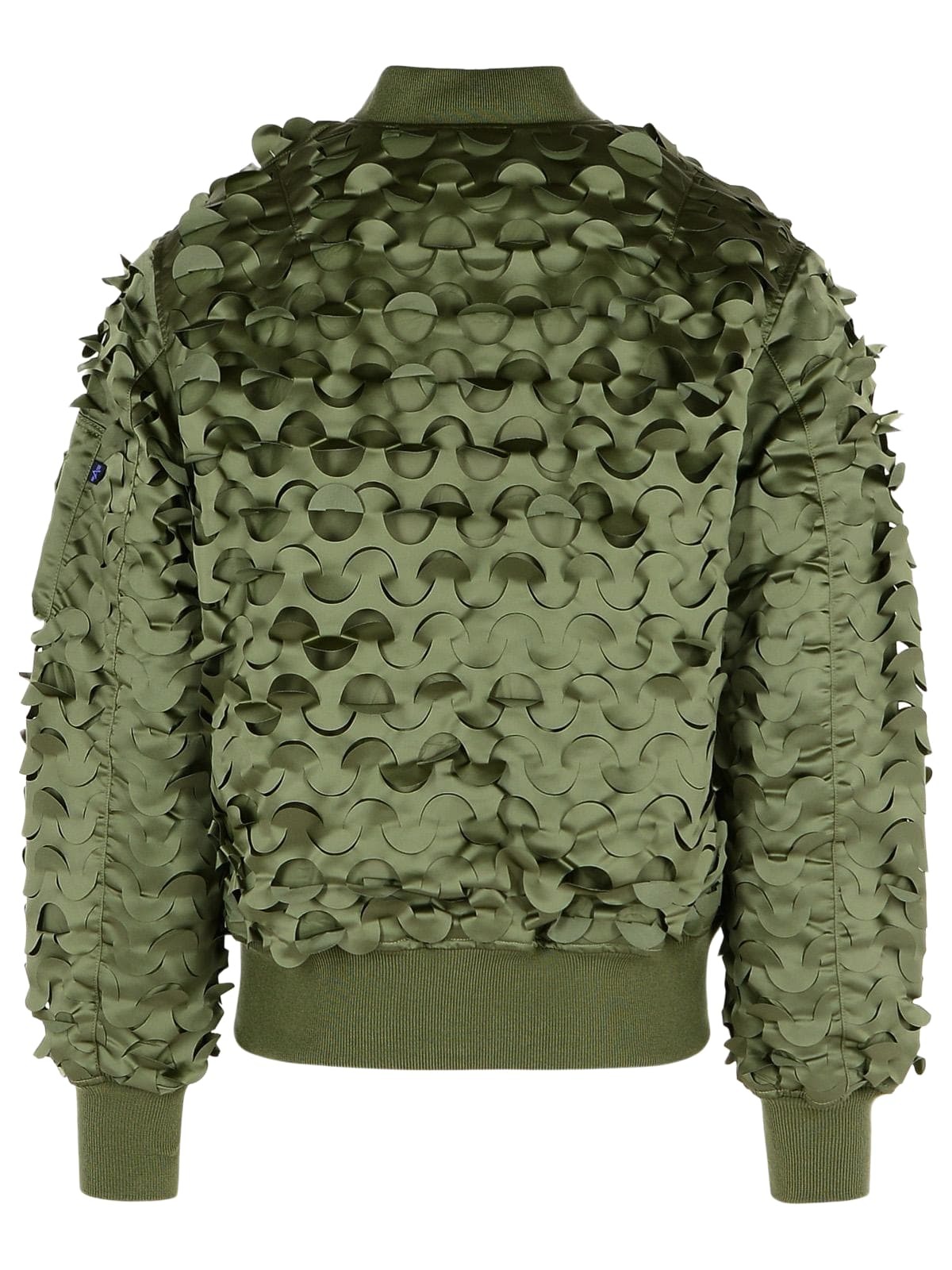 Alpha Industries ulcans Green Nylon Bomber Jacket