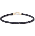 Miansai - Nexus Woven Nylon and Gold Vermeil Bracelet - Blue