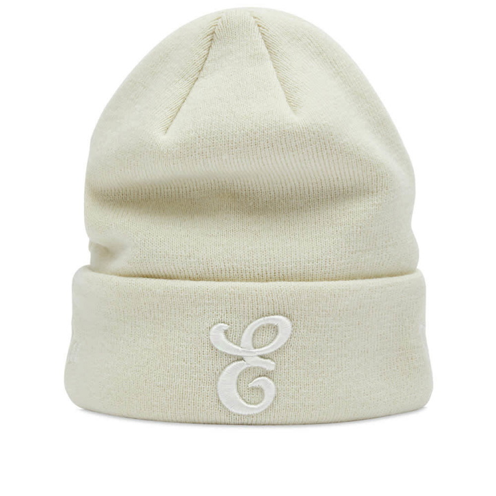 Photo: New Era E by END. Beanie in Stone 