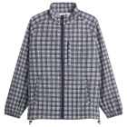 Gramicci Women's Checkered Shell Jacket in Navy Check