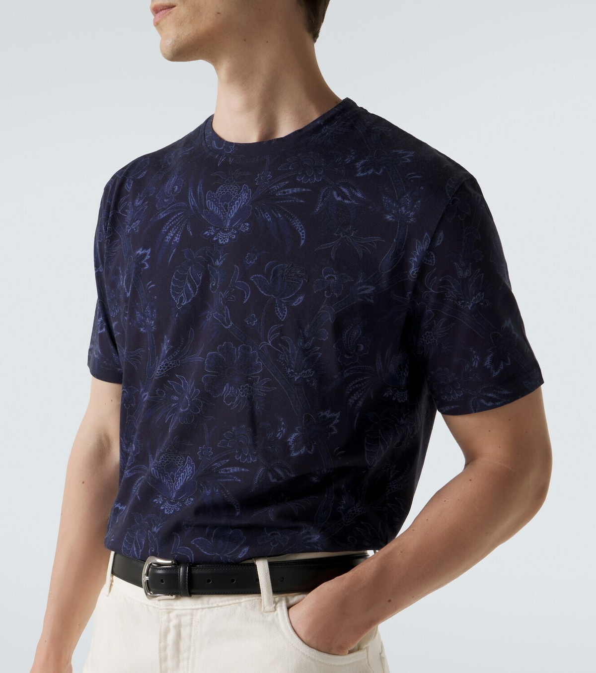 Etro Floral cotton T-shirt