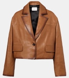 Dorothee Schumacher Cropped leather jacket