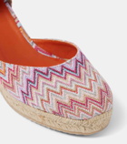 Missoni Eva 60 wedge sandals