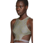 Charlotte Knowles SSENSE Exclusive Grey Void Sports Bra