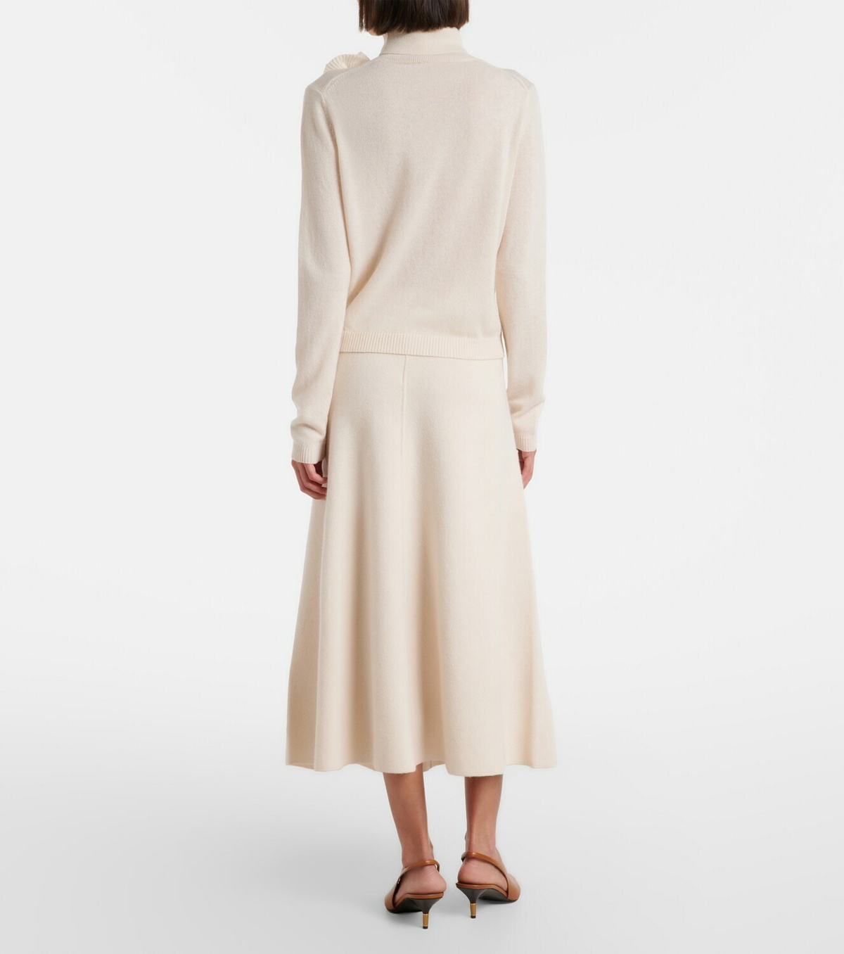 Jardin des Orangers Wool and cashmere midi skirt
