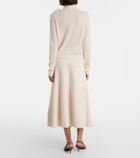 Jardin des Orangers Wool and cashmere midi skirt