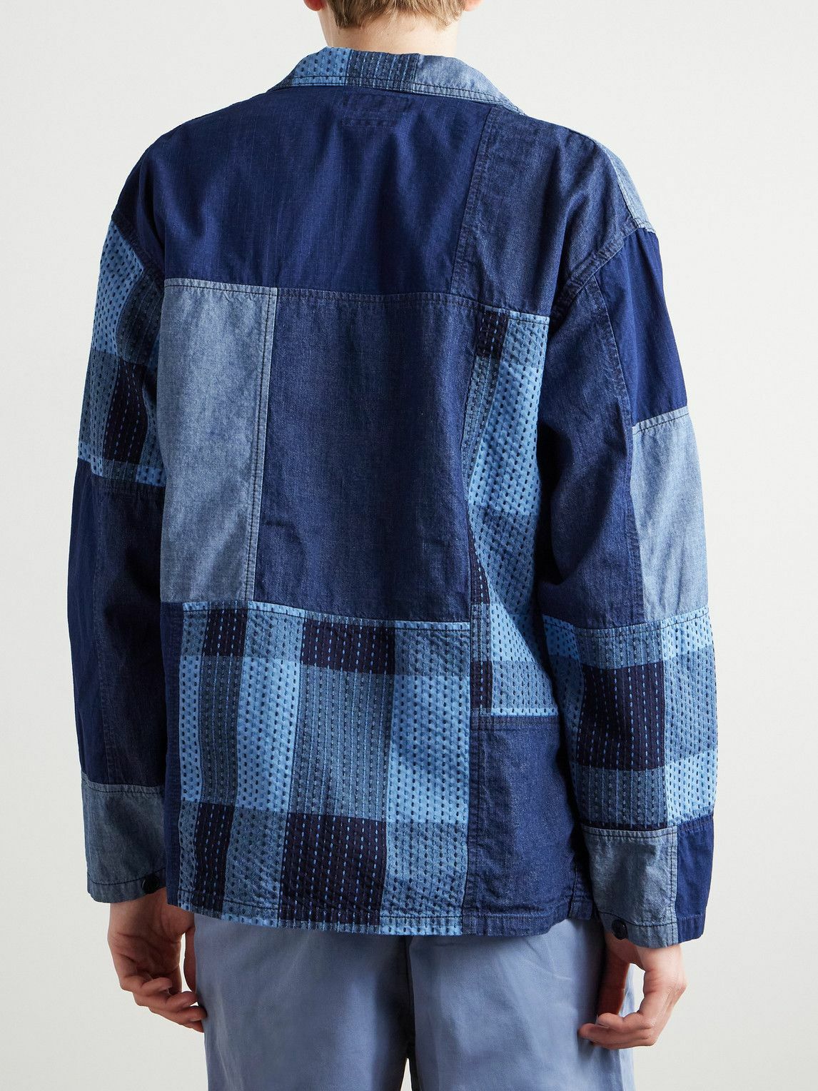 Beams Plus - Patchwork Denim Jacket - Blue Beams Plus