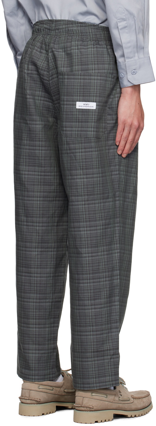 WTAPS Gray Check Trousers