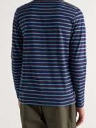 Armor Lux - Striped Cotton-Jersey T-Shirt - Blue