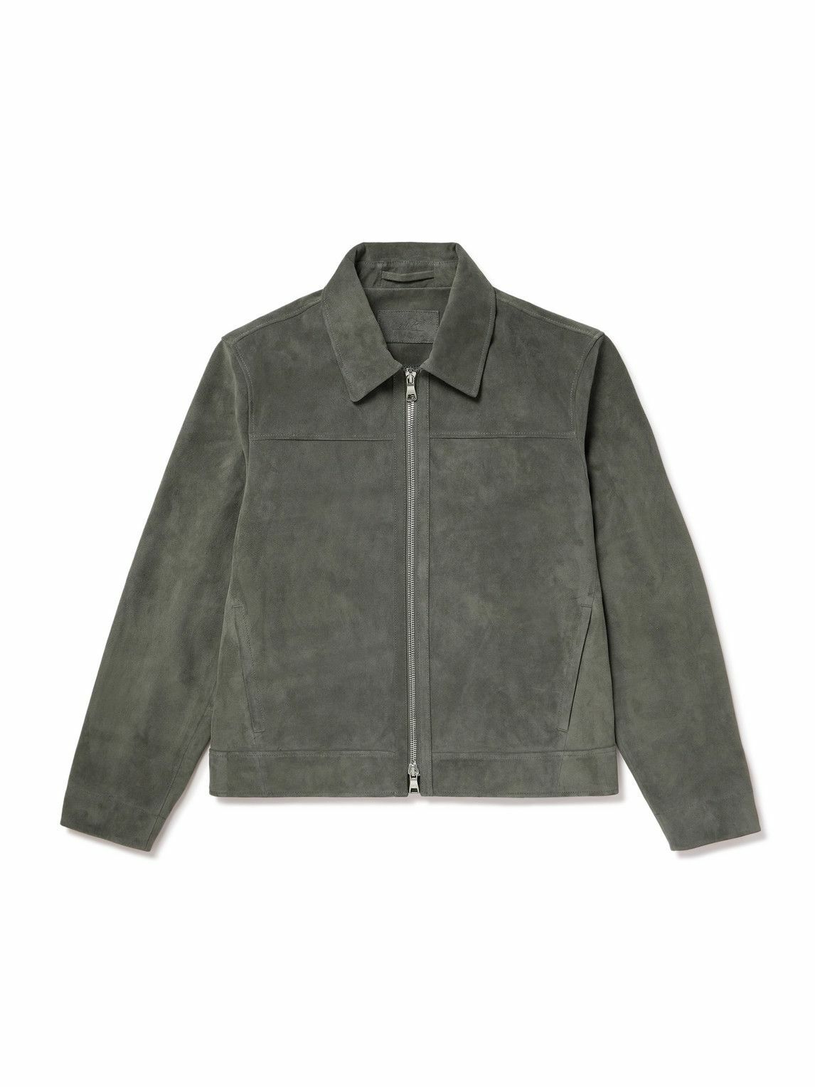 Mr P. - Suede Coach Jacket - Gray