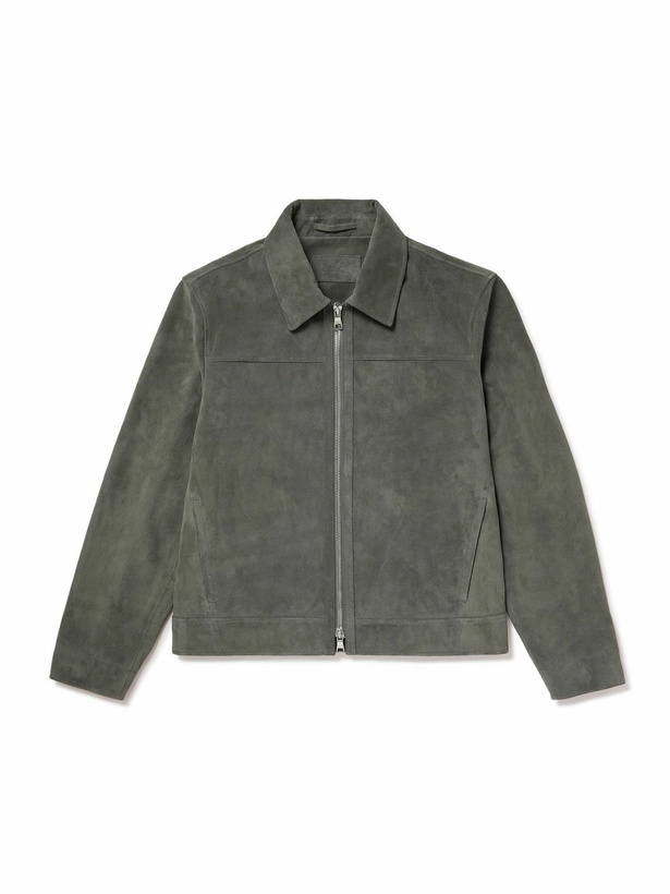 Photo: Mr P. - Suede Coach Jacket - Gray