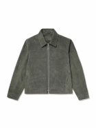 Mr P. - Suede Coach Jacket - Gray