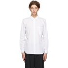 Comme des Garcons Homme Deux White Cotton Broad Stripe Shirt