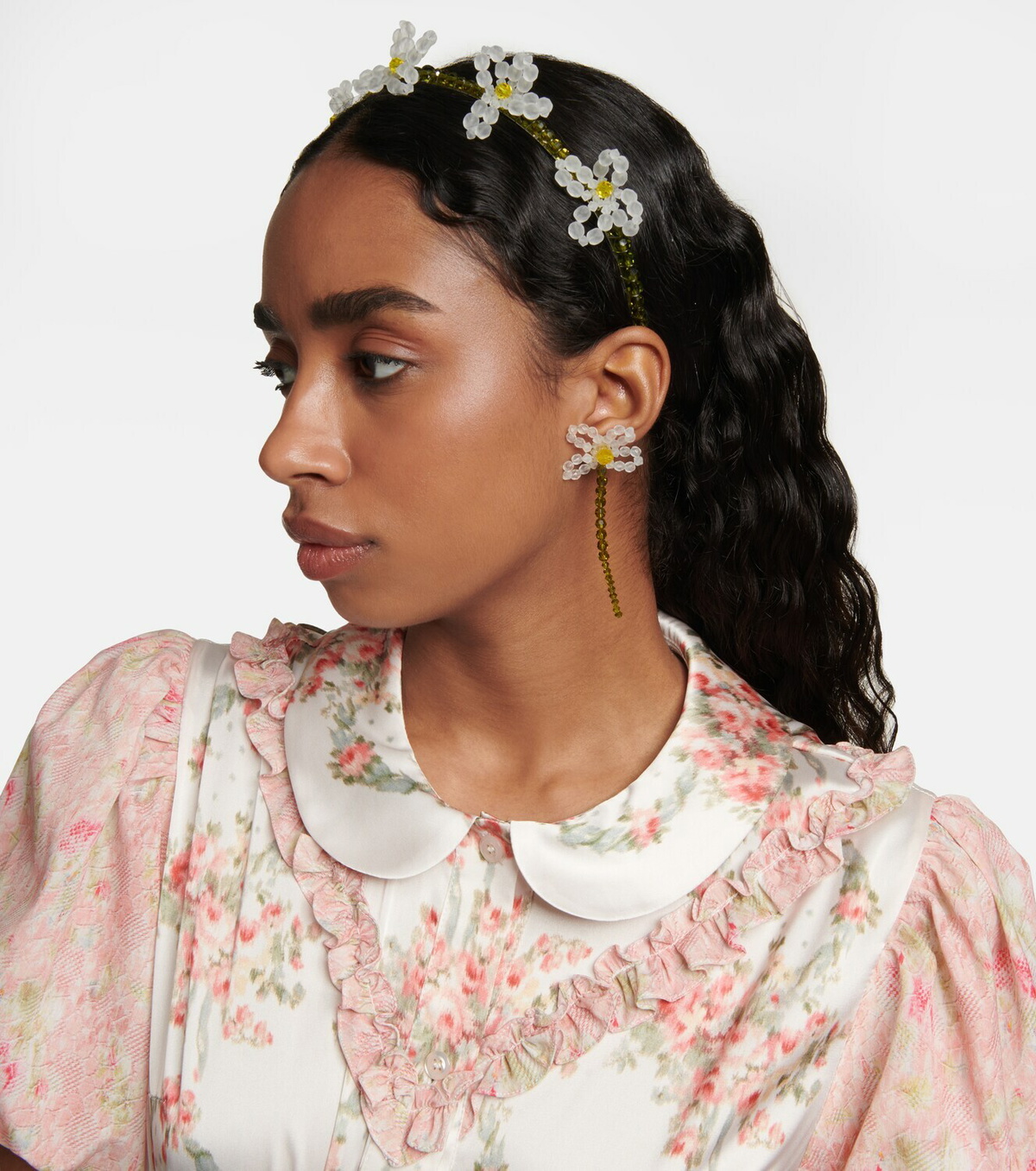 Simone Rocha - Embellished floral headband Simone Rocha