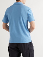 FRESCOBOL CARIOCA - Constantino Slim-Fit Cotton and Linen-Blend Jersey Polo Shirt - Blue