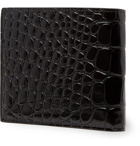 Christian Louboutin - Logo-Appliquéd Croc-Effect Leather Billfold Wallet - Black