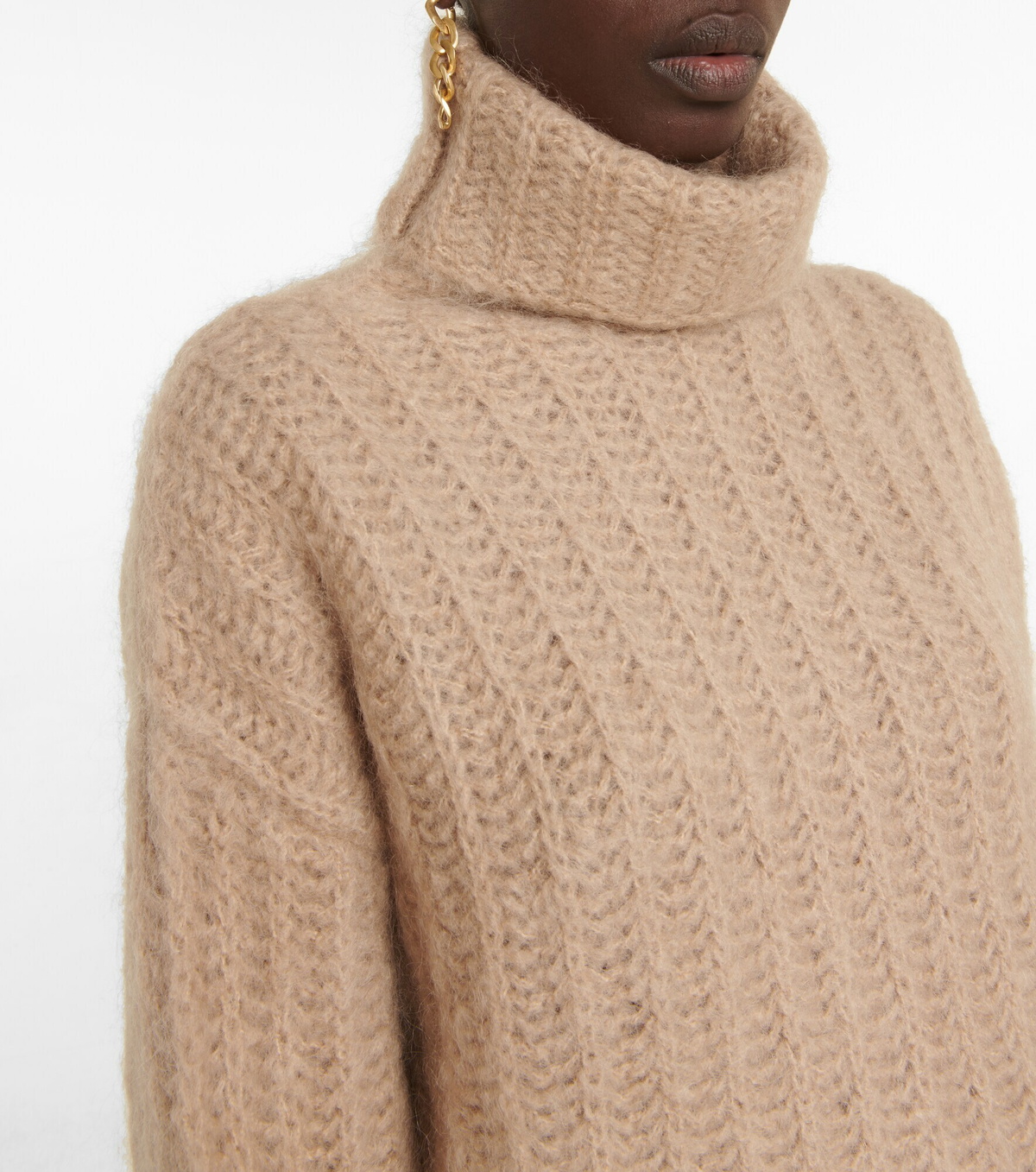 Mohair and wool blend sweater main image 1