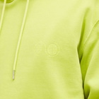 Purple Mountain Observatory Men's Core Logo Hoodie in Lime Garment Dye