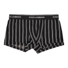 Dolce and Gabbana Black and White Stripe Boxers