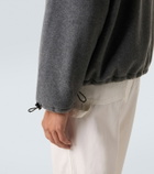 Miu Miu Logo fleece sweatshirt