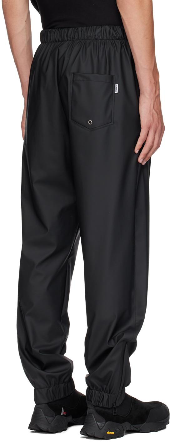 RAINS Black Drawstring Lounge Pants