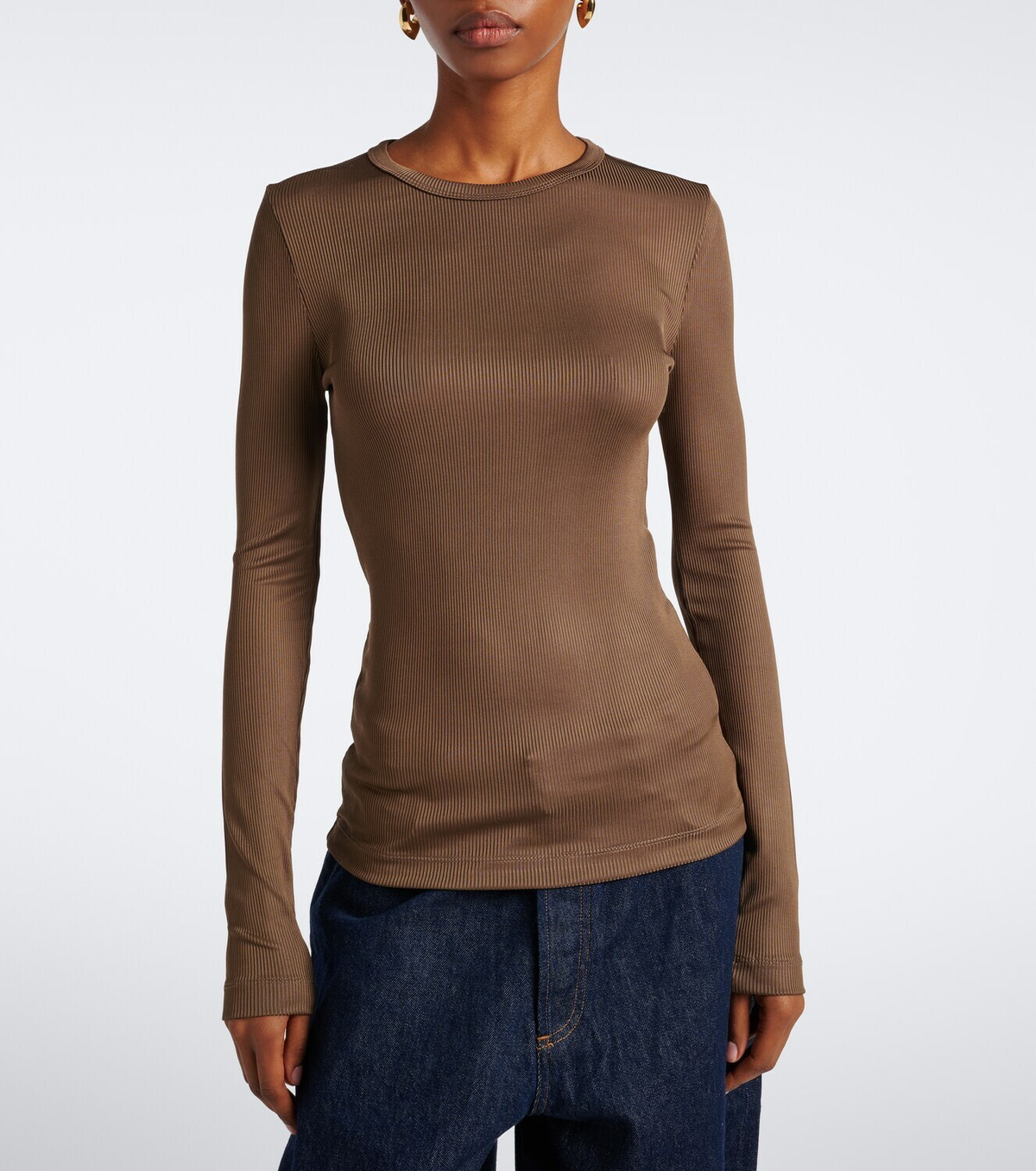 Agolde Delphi ribbed-knit top