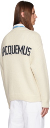 Jacquemus Off-White Le Chouchou 'La Maille Pavane' Sweater