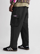 adidas Originals - Area 33 Tapered Logo-Print Nylon Cargo Trousers - Black
