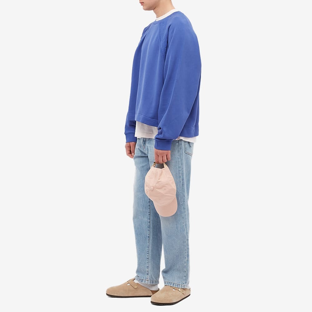 Acne Studios Men's Farmy Chain Rib Crew Sweat in Sea Blue Acne Studios