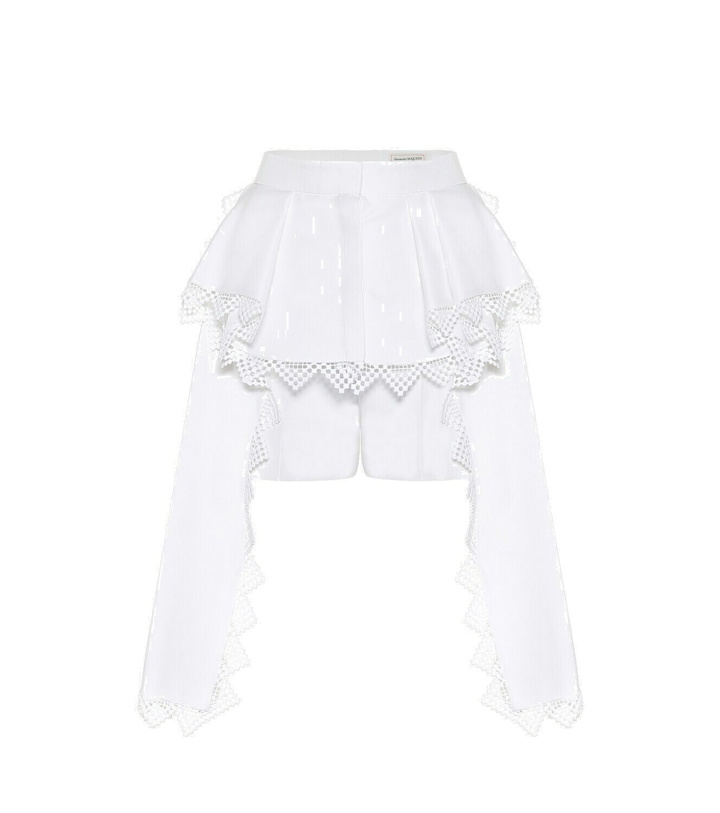 Photo: Alexander McQueen Cotton and silk shorts