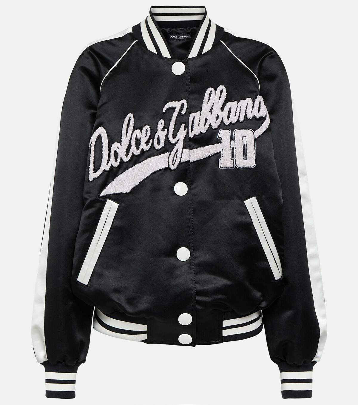 Dolce&Gabbana Logo satin varsity jacket Dolce & Gabbana