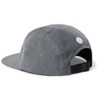 Folk - Puzzle Panelled Lyocell-Blend and Cotton Baseball Cap - Gray