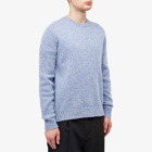 Loewe Men's Brushed Crew Knit in Pink/Blue