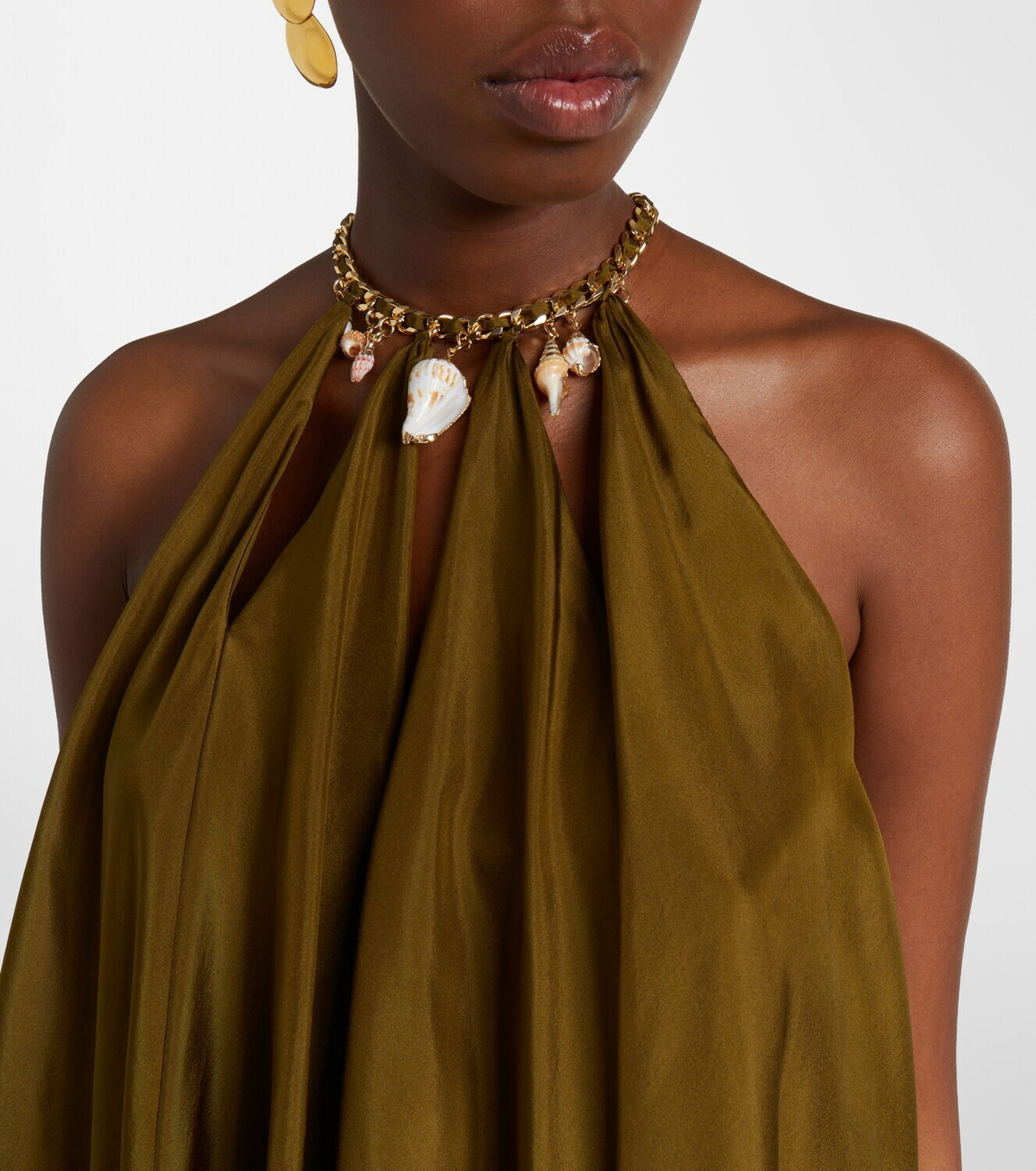 Zimmermann Mahon embellished silk top