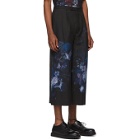 Lad Musician Black 2Tuck Cropped Trousers