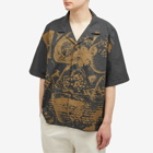 ROA Men's Printed Vacation Shirt in Anthracite