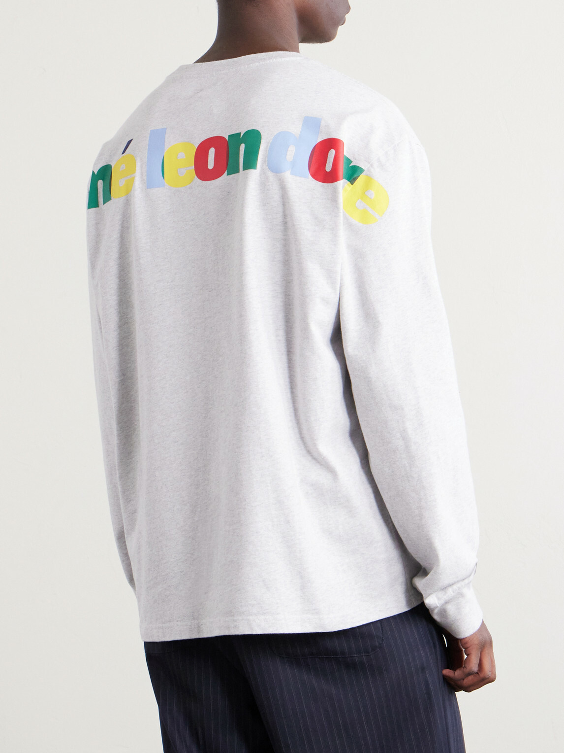 Aimé Leon Dore - Dove Logo-Print Cotton-Jersey Sweater - Gray
