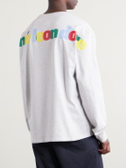 Aimé Leon Dore - Dove Logo-Print Cotton-Jersey Sweater - Gray