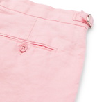 Orlebar Brown - Norwich Slim-Fit Linen Shorts - Men - Pink