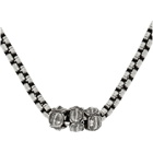 Emanuele Bicocchi Silver Tubular Chain Necklace