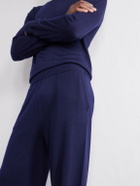 Mr P. - Straight-Leg Cashmere Sweatpants - Blue