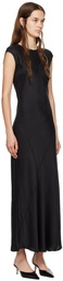 Silk Laundry Black Splice Maxi Dress