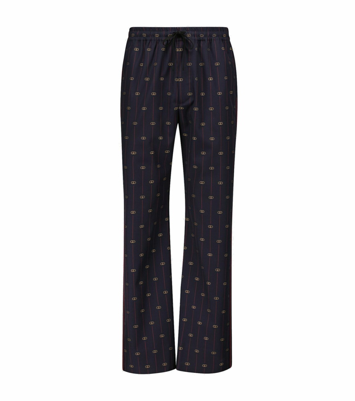 Photo: Gucci - GG wool drawstring pants